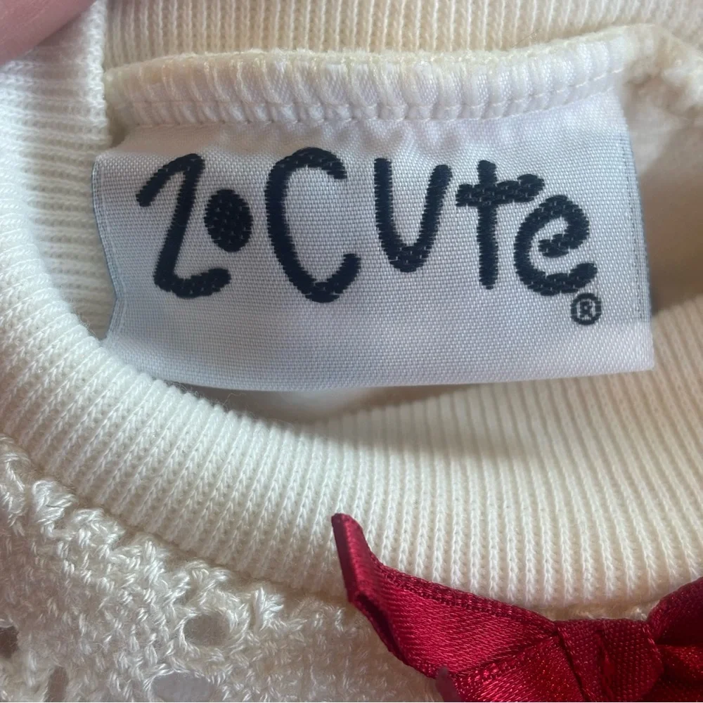 ZO‎ CUTE Infant Baby Girl Christmas Teddy Bear Two Piece Outfit Size 6-9M NWT